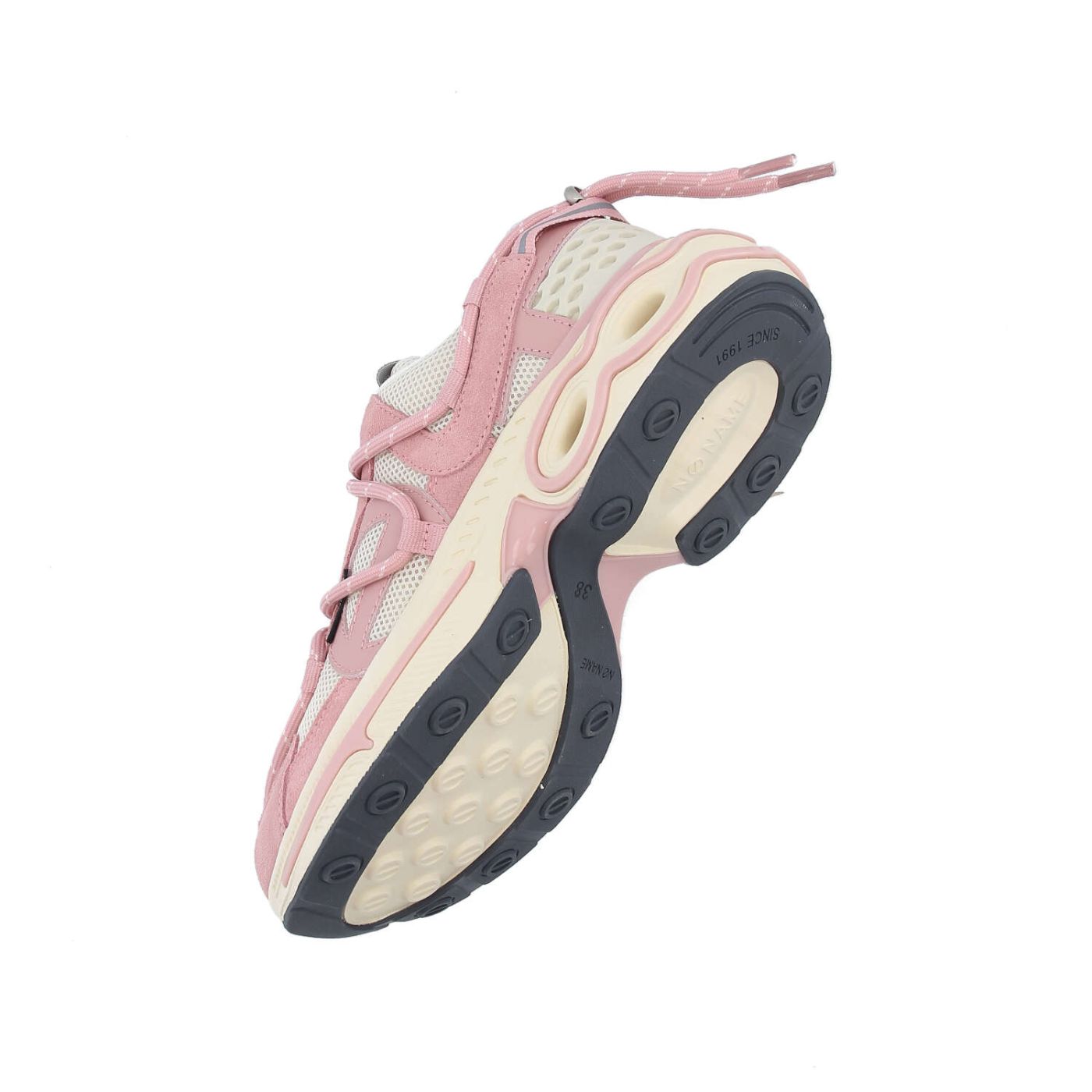 WILLO RUNNER W - MESH/SUEDE - BLANC CASSE/ROSE